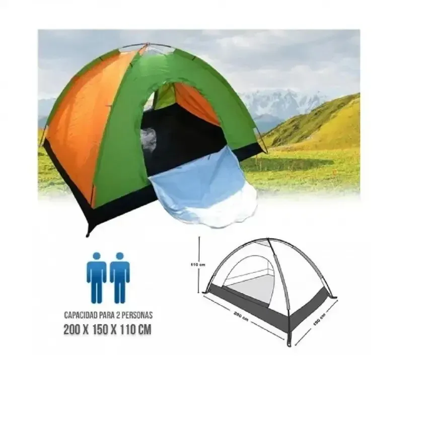 Carpa Camping 2 Personas Impermeable