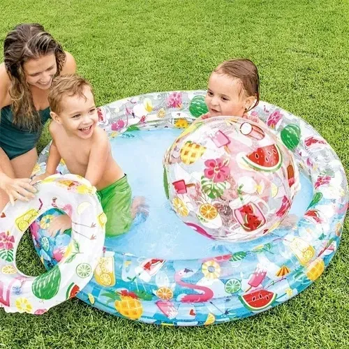 Piscina Inflable Infantil  + Flotador + Pelota