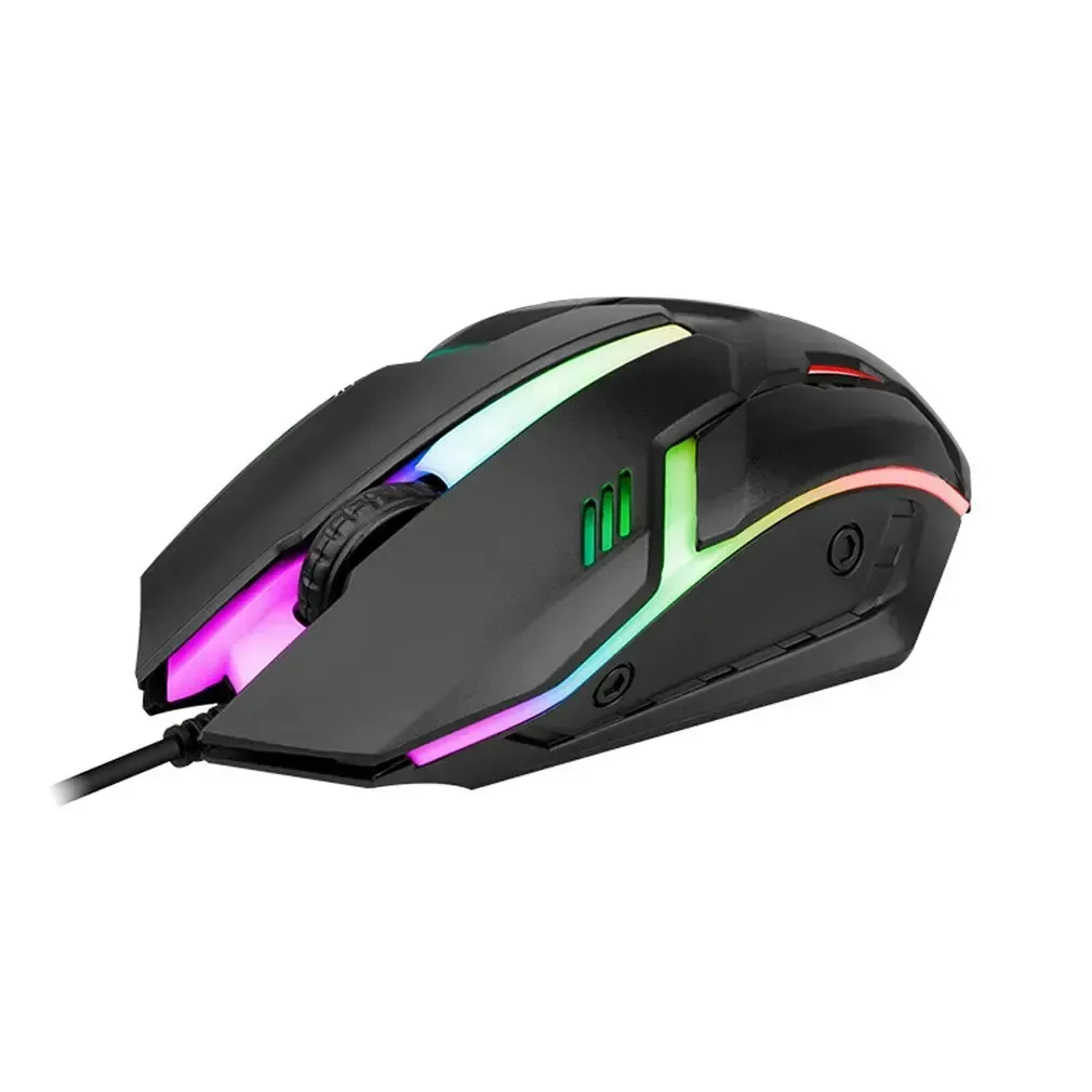 Mouse Alambrico Mikuso Mos379u Con Iluminacion