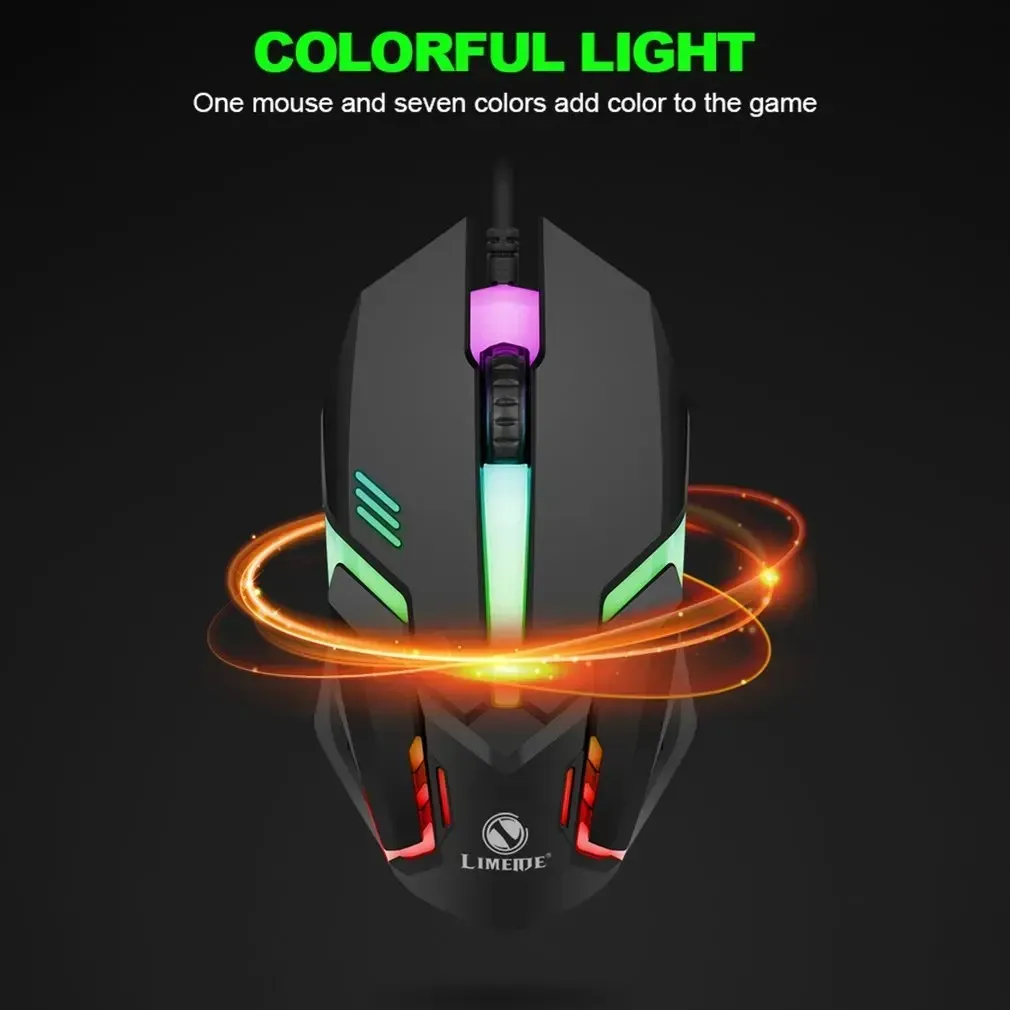 Mouse Alambrico Mikuso Mos379u Con Iluminacion