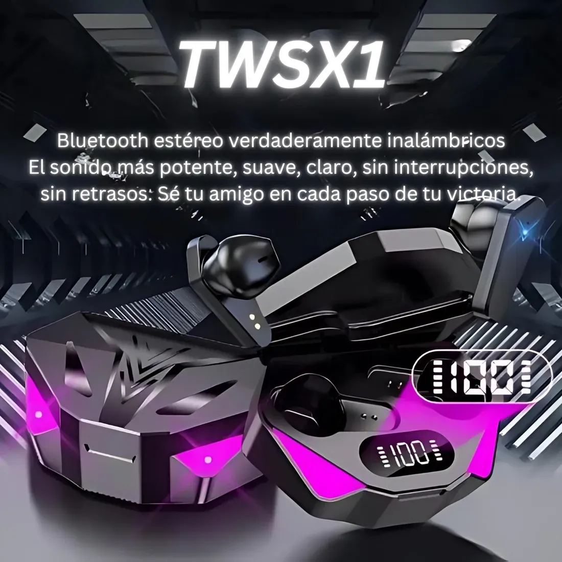 Audifonos Gamer X15 Bluetooth Inalámbricos Con Luces Led