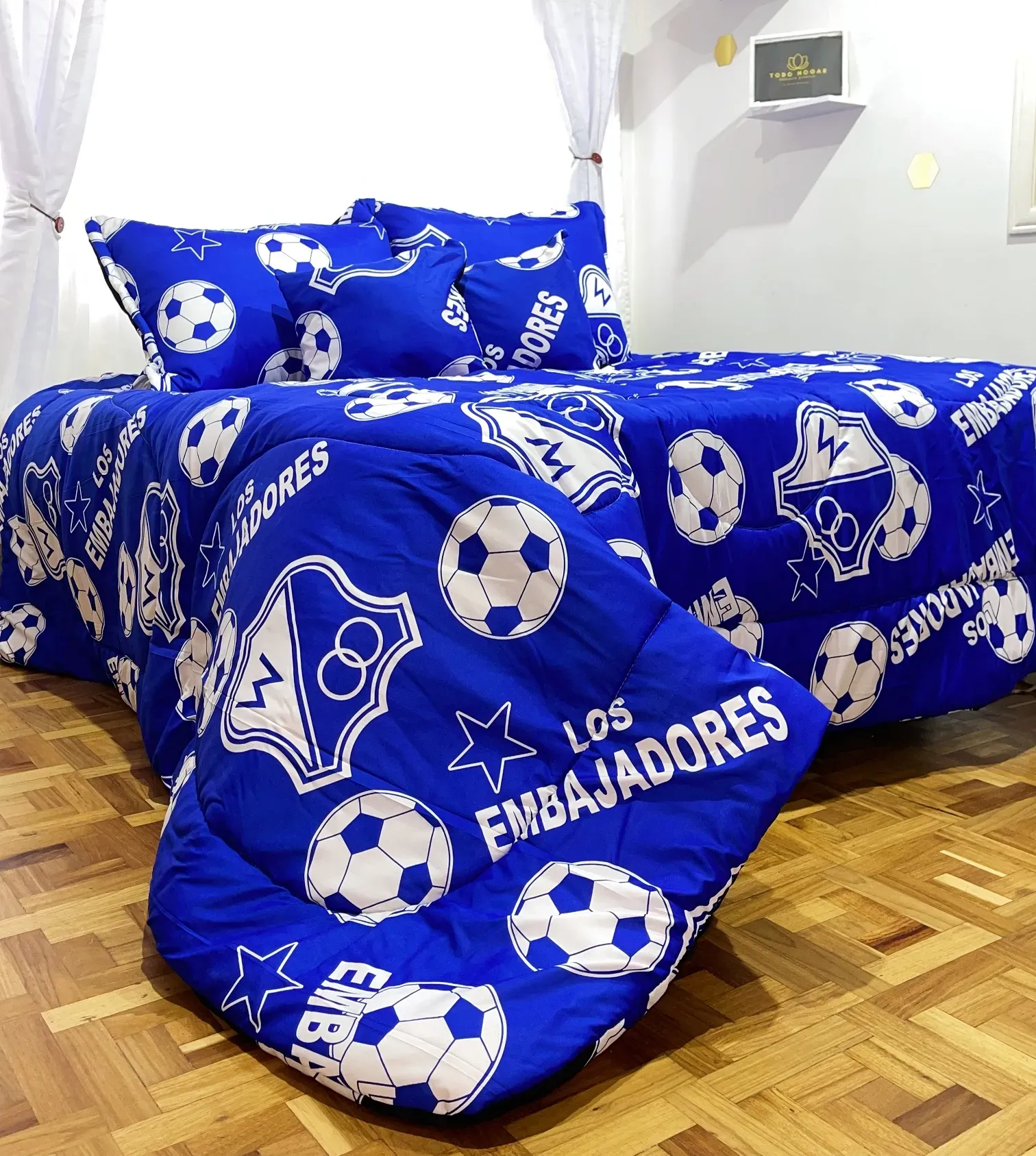 Ropon equipo MILLONARIOS doble faz - Cama doble TH