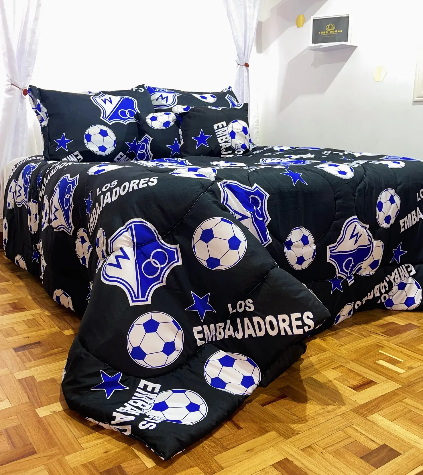 Ropon equipo MILLONARIOS doble faz - Cama doble TH