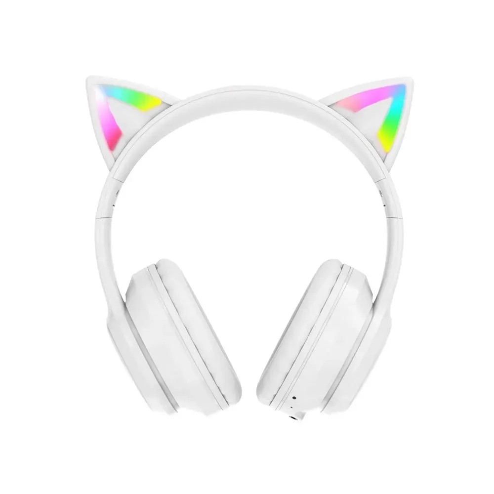 Audifonos Gamer Onikuma Original B90 Orejas Blanco Bluetooth Rgb