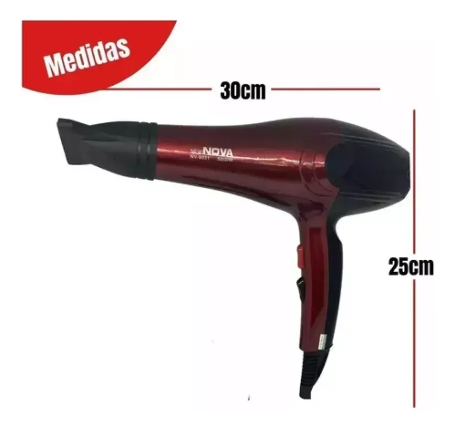 Secador Cabello Profesional Nova Nv9031 5000w Hairdryer