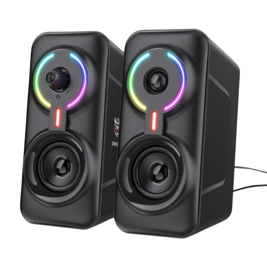 Parlantes Gamer Original Onikuma L6 Bluetooth Luz Rgb 