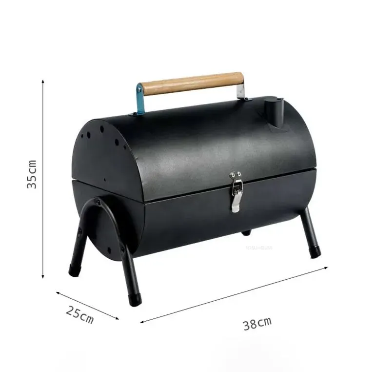 Parrilla Asador De Carbón Plegable Portátil Bbq + Envío