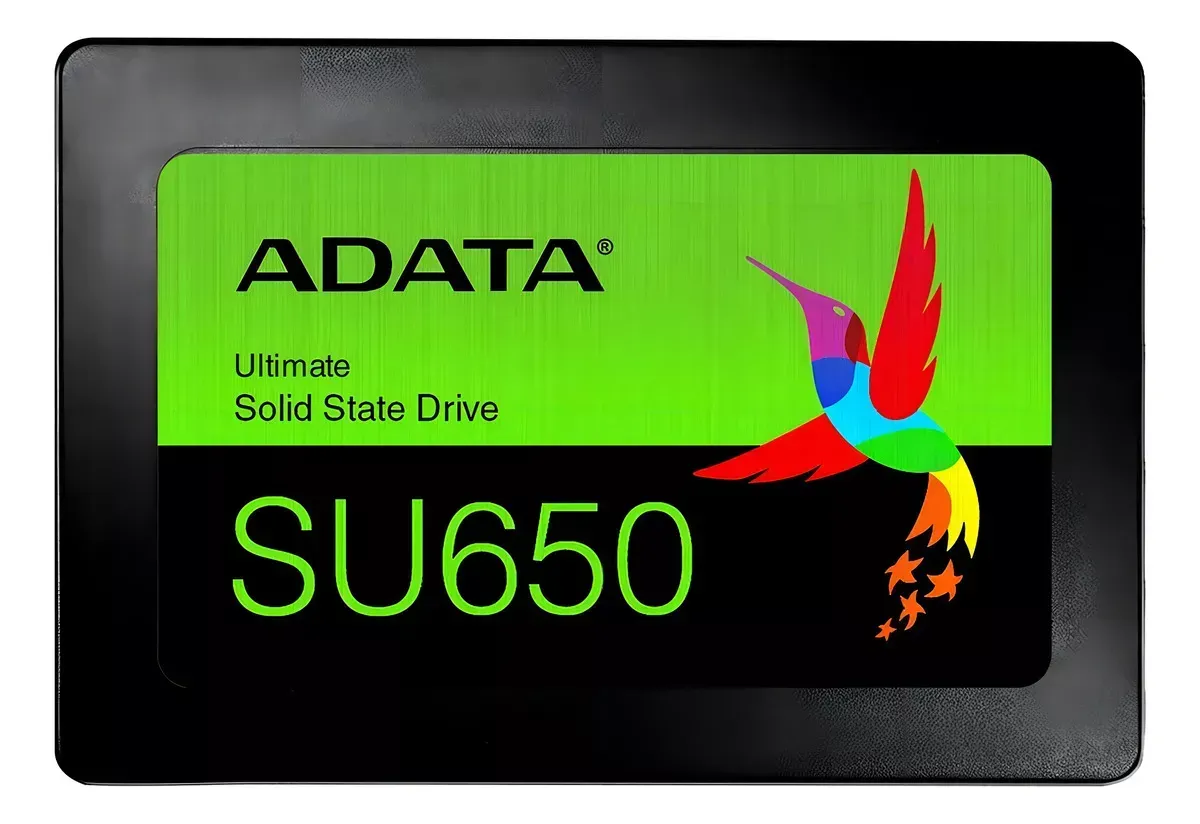 Disco Sólido SSD Interno Adata Ultimate SU650 ASU650SS-120GT-R 120GB Negro