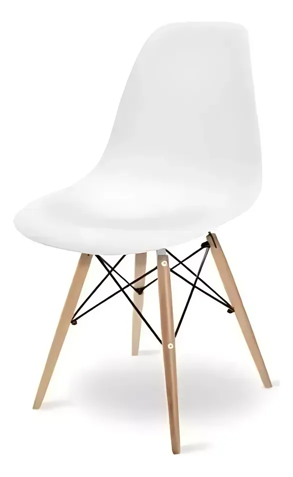 Kit 4 Sillas Magnux Charles Eames Madera - Eiffel