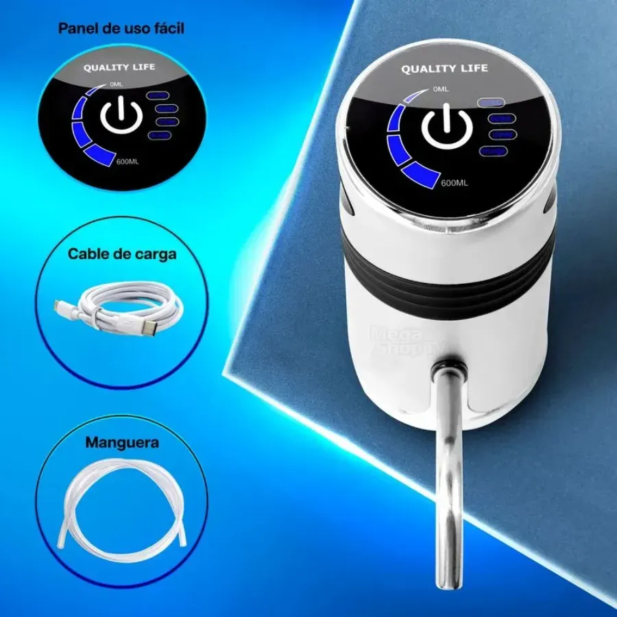 Dispensador De Agua Recargable Timbo Automático Táctil Usb