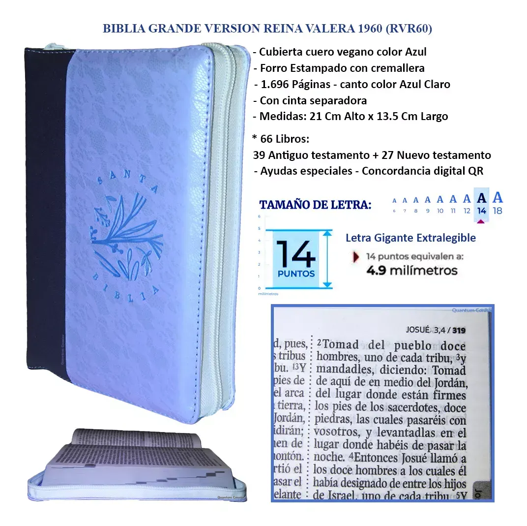 Biblia Canto Pintado Ayudas Qr 14 Puntos