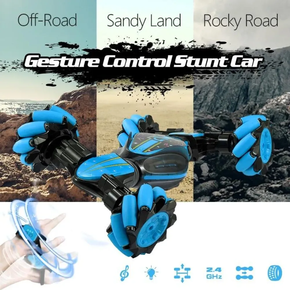 Carro Control Remoto Acrobatico Stunt 4x4 Sensor Manual Luz