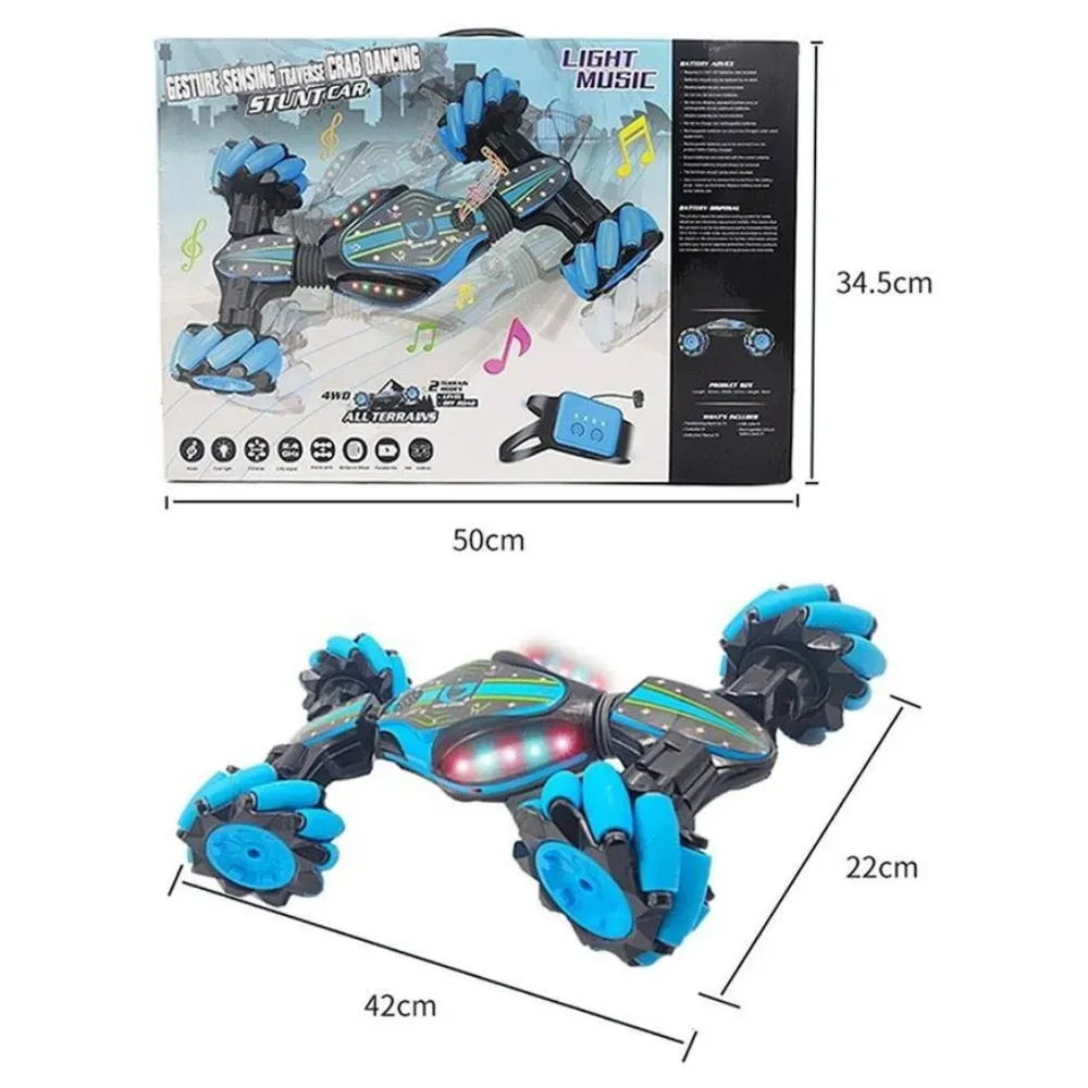 Carro Control Remoto Acrobatico Stunt 4x4 Sensor Manual Luz