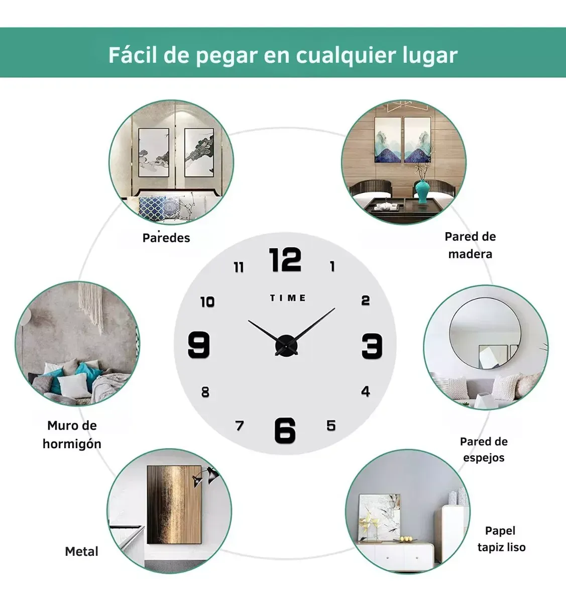 Reloj De Pared 3d Frase El Tiempo De Dios Es Perfecto