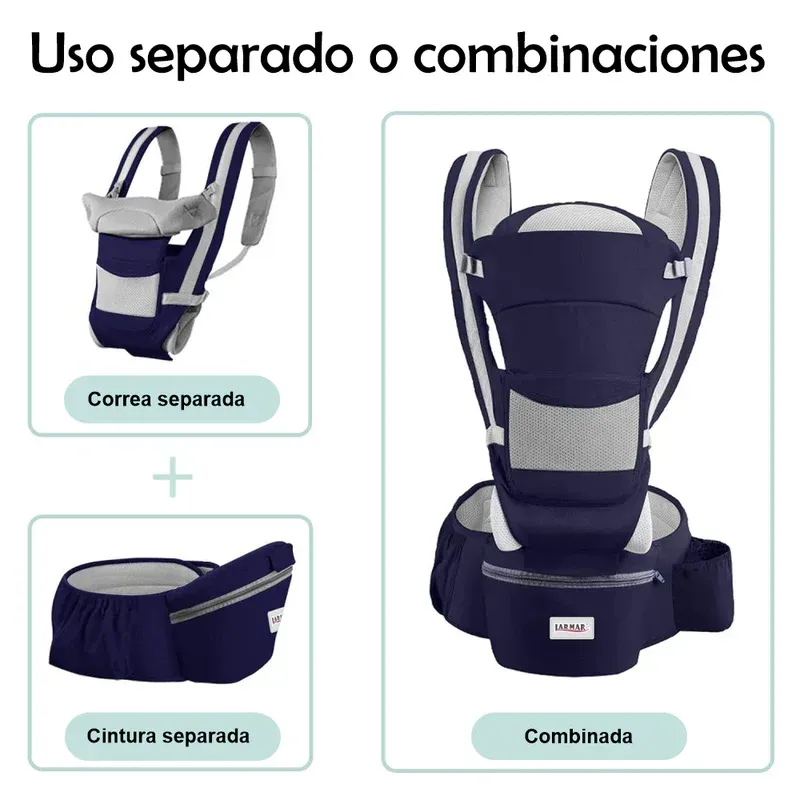 Canguro Portabebés Cargador De Bebe 3en1 Ergonómico 0-2 Años