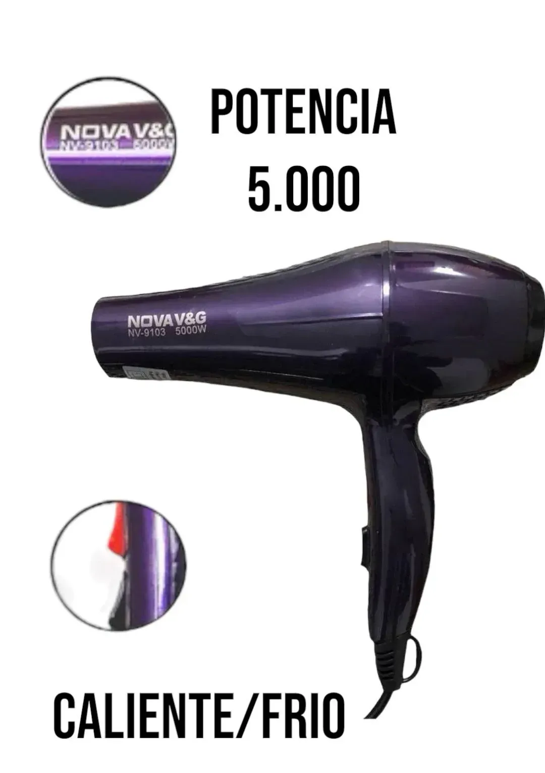 Secador De Pelo NOVA 9103 5000W