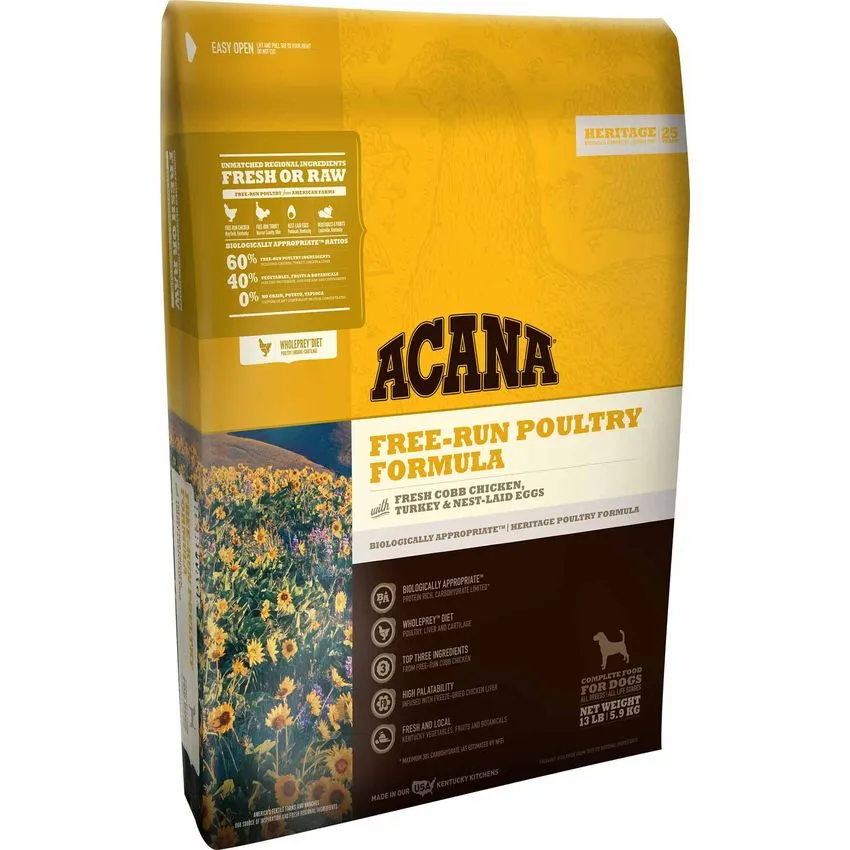 Acana Free Run Poultry Pollo Pavo Perros 11.3kg