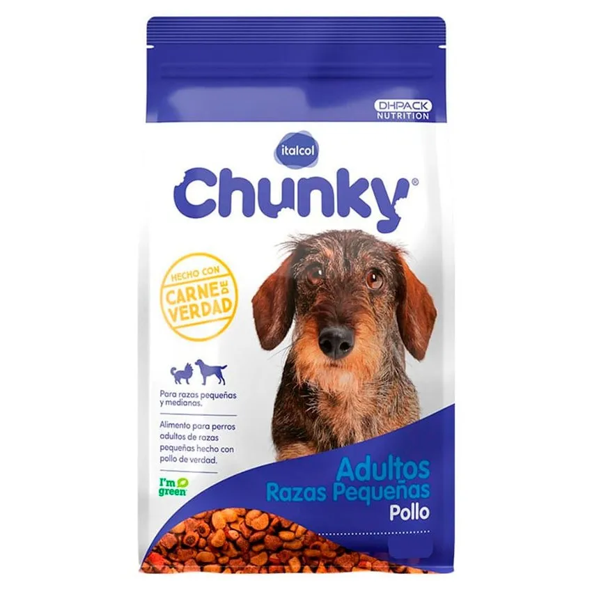 Chunky Pollo Perros Adultos Razas Pequeñas 1.5Kg