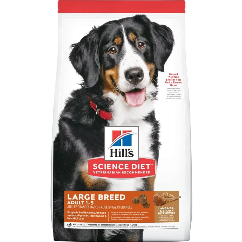 Hills Perros Adult Large Breed Razas Gran Cordero 33lb