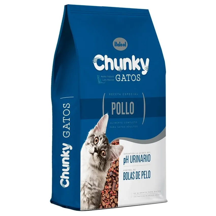 Chunky Pollo Gatos Adultos 8Kg