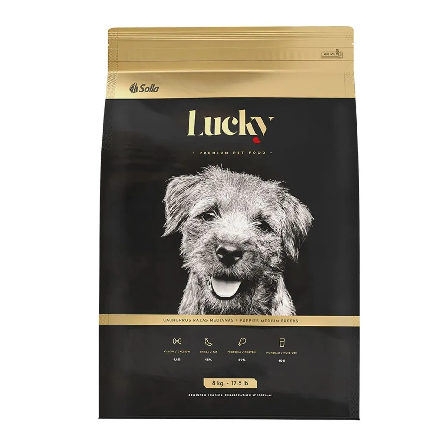 Lucky Perros Cachorro Raza Mediana 8kg