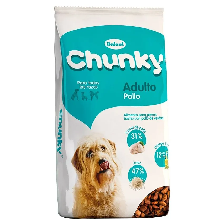 Chunky Pollo Perros Adultos 4Kg