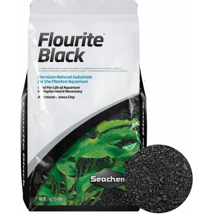 Seachem Flourite Black 7kg Sustrato Acuarios Plantados