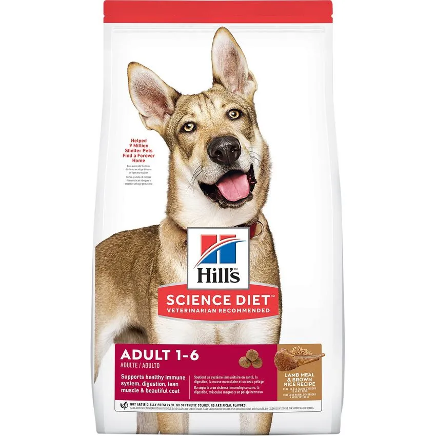 Hills Perros Adult Original Todas Las Razas Codero 15.5lb