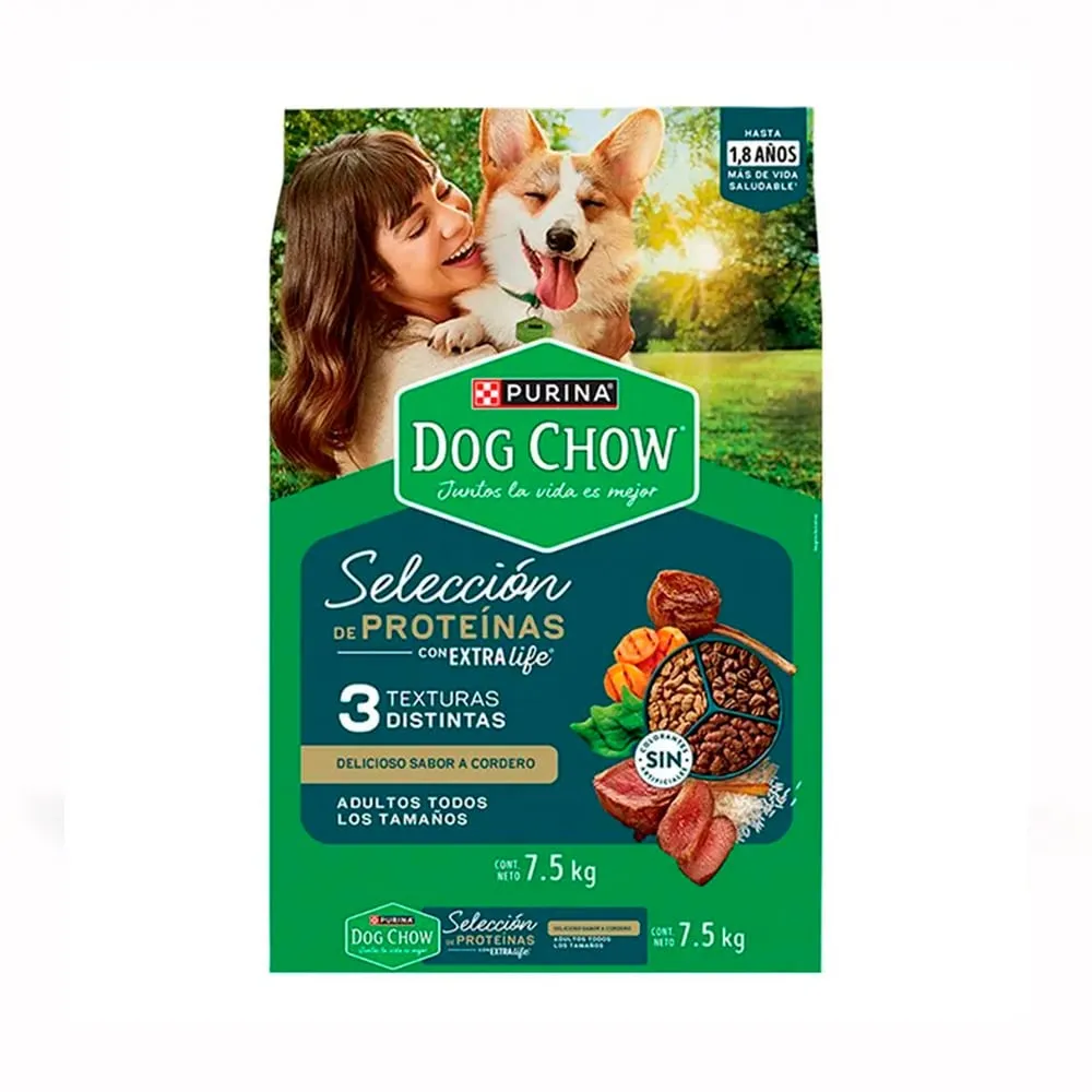 Dog Chow Perros Adultos Cordero 7.5kg