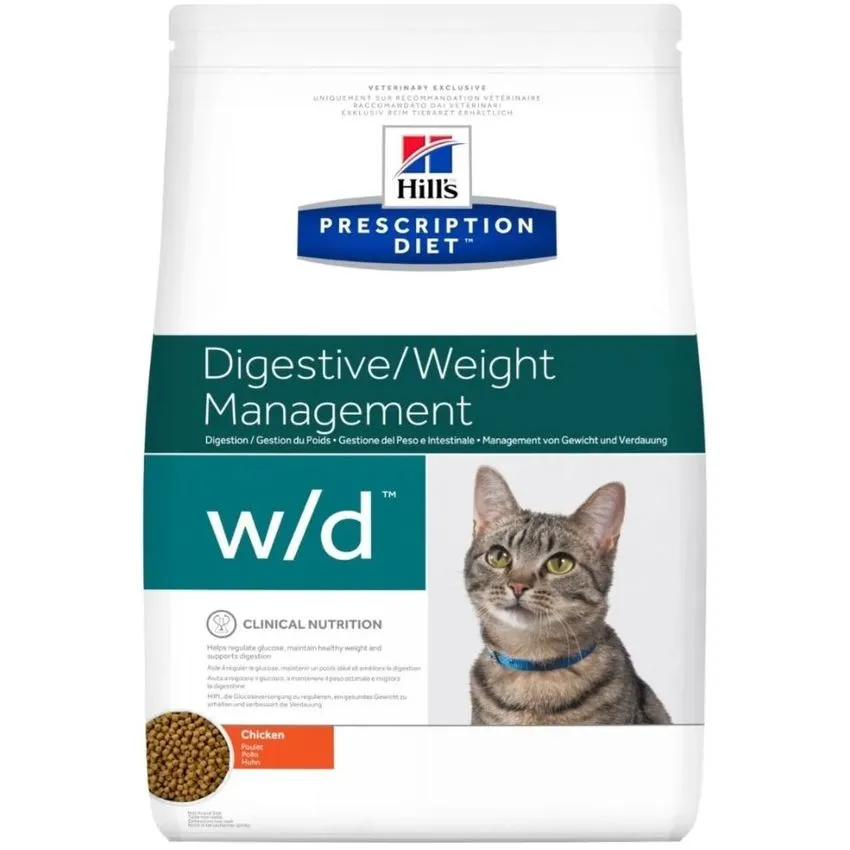 Hills Wd Gatos Colitis Hiperlipidemia Diabetes 4lb