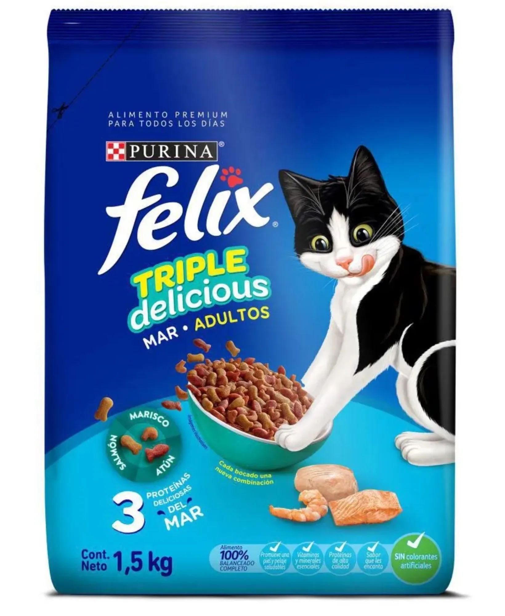 Felix Gatos Triple Delicious Mar 1.5kg