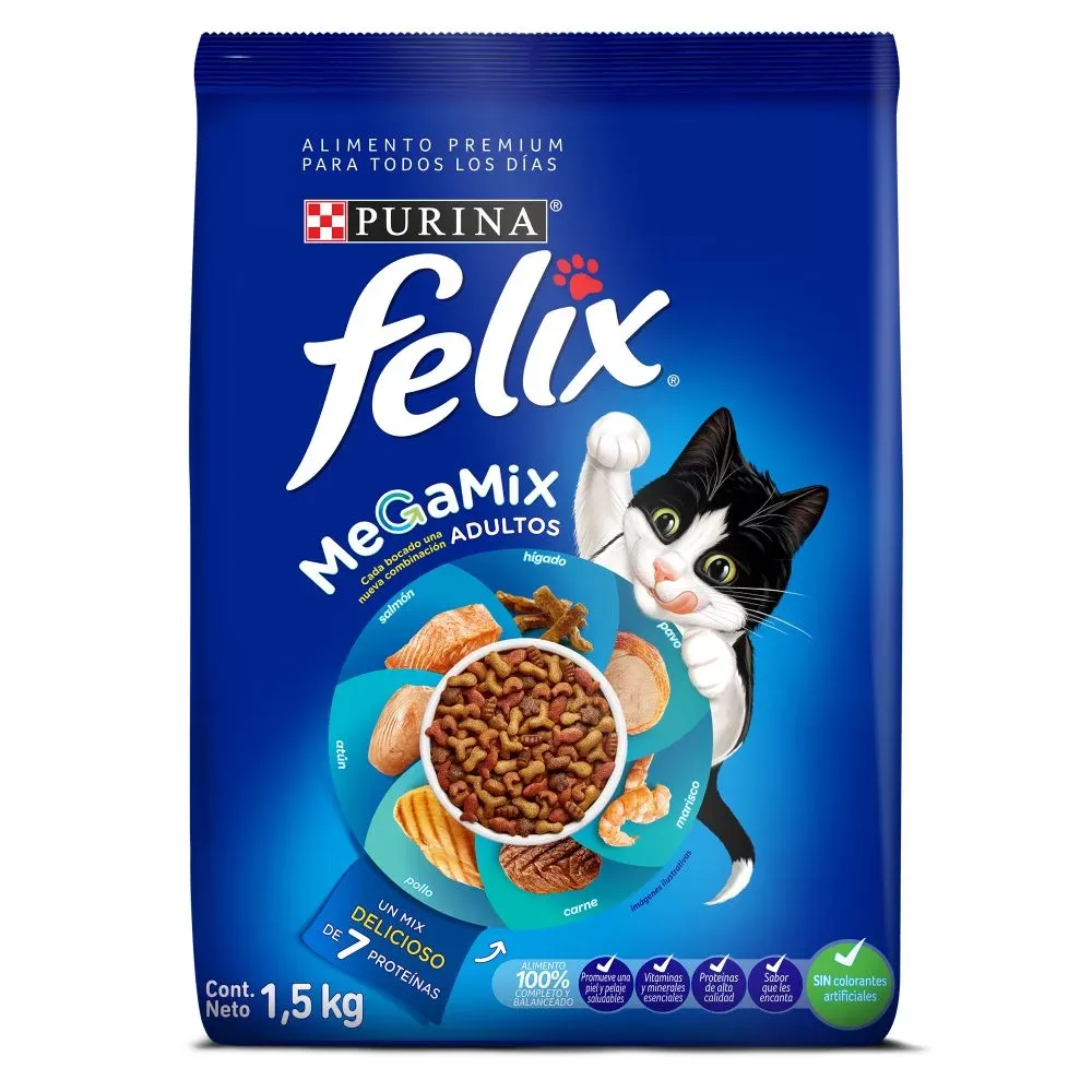 Felix Gatos Adulto Megamix 1.5kg