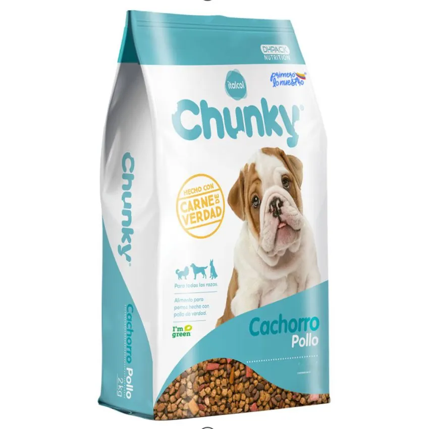 Chunky Pollo Perros Cachorros 4Kg