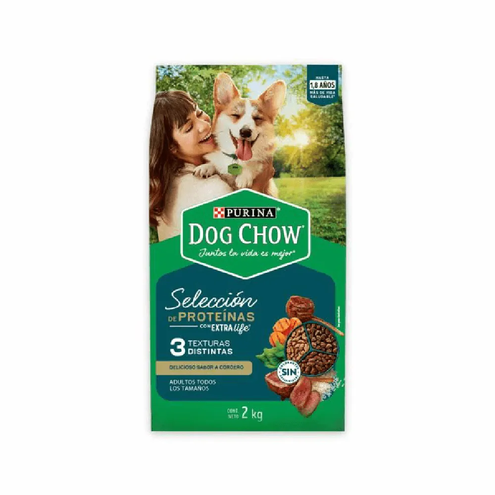 Dog Chow Perros Adultos Cordero 2kg