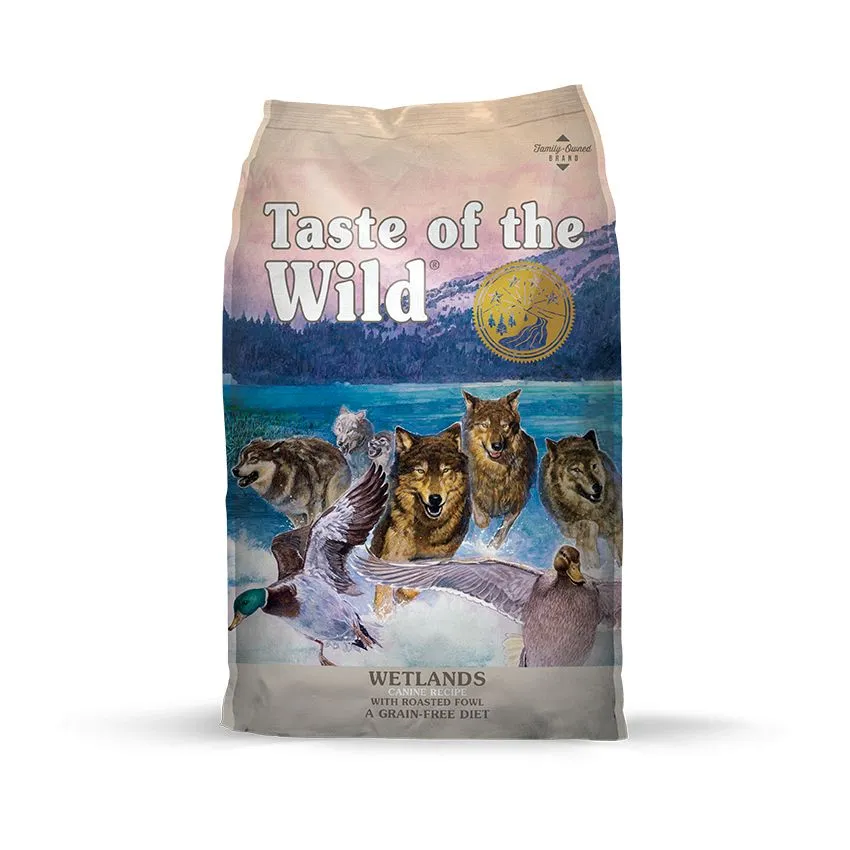 Taste Of The Wild Canine Wetlands Adulto Pato Codorniz 28lb