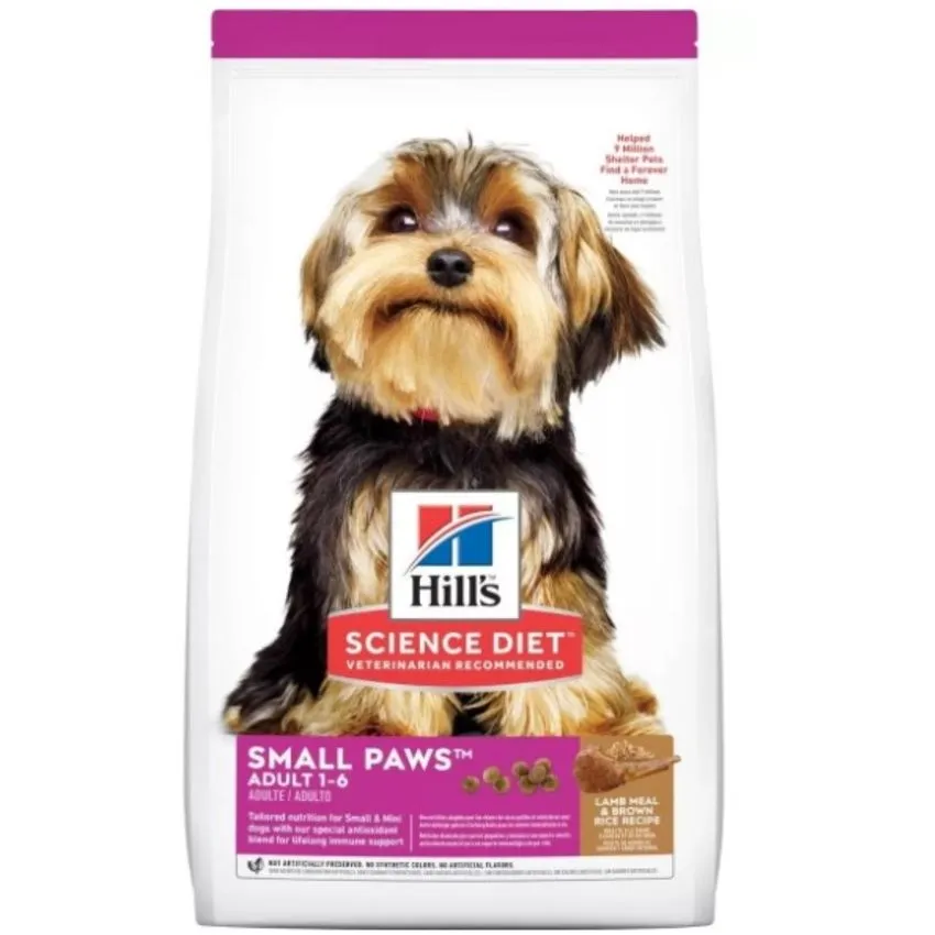 Hills Perros Adult Small Paws Cordero Raza Mini 4.5lb