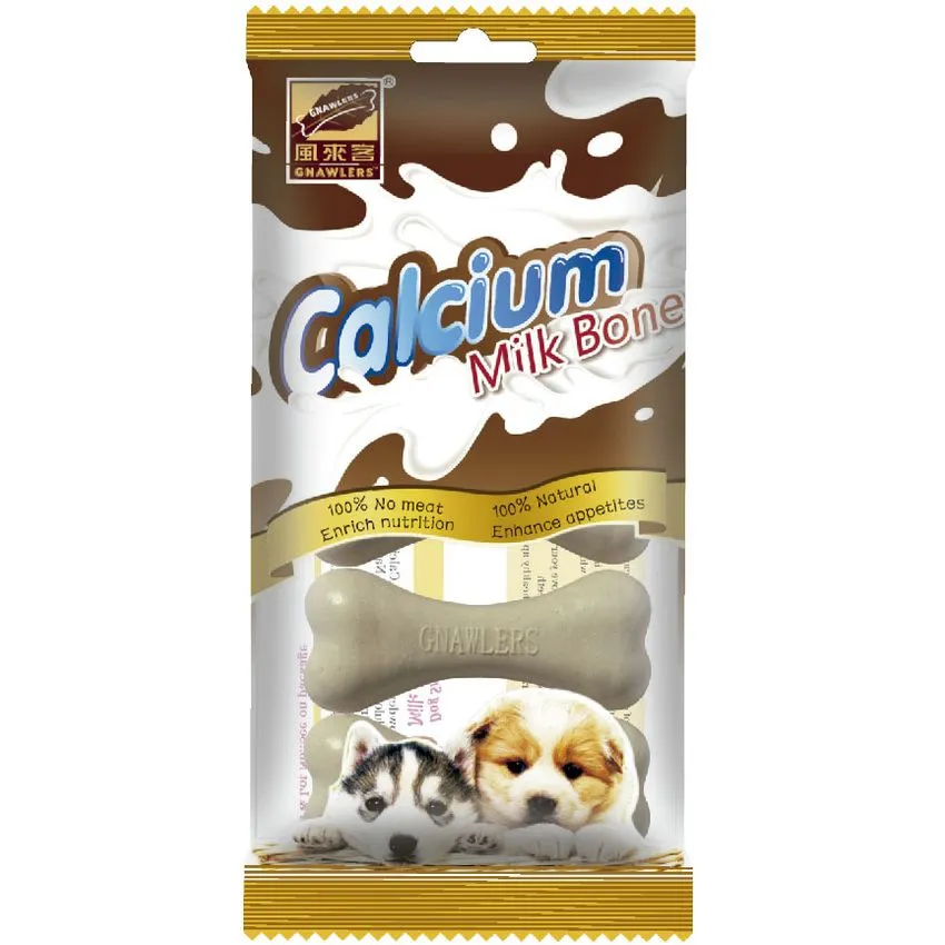 Hueso Perros Calcium Milk Bone Calcio Leche 7.6cm 4 Uds