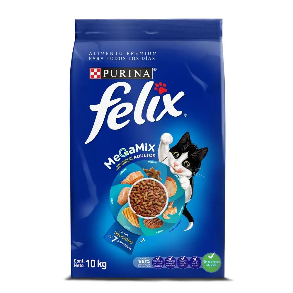 Felix Gatos Adulto Megamix 10kg