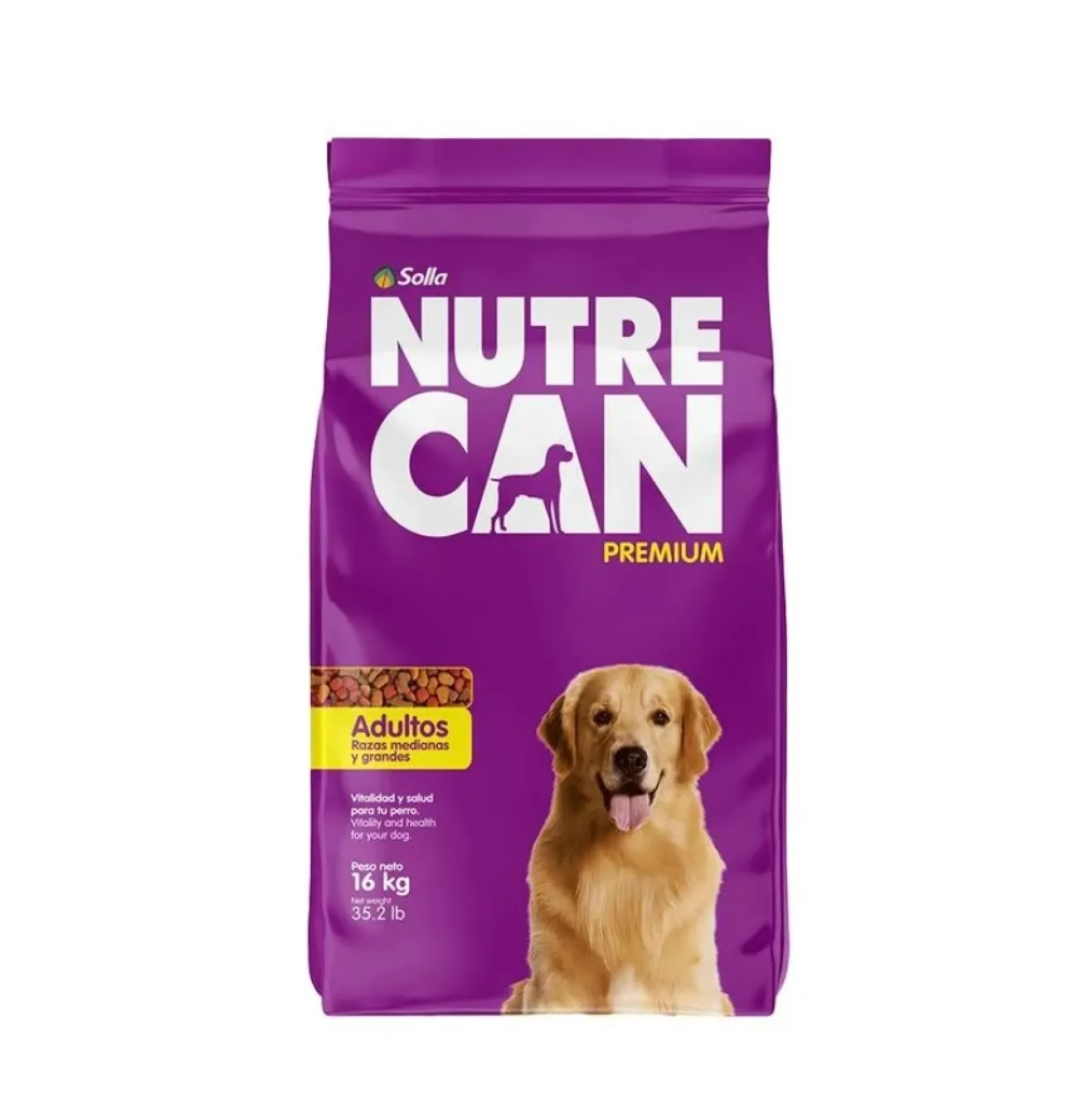 Nutrecan Perros Adultos Raza Mediana Grande Extruido 16 Kg