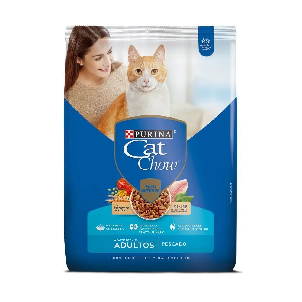 Cat Chow Gatos Adulto Pescado Prebioticos 500gr