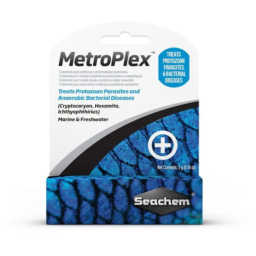 Seachem Metroplex Tratamiento Peces Metronidazol 5gr