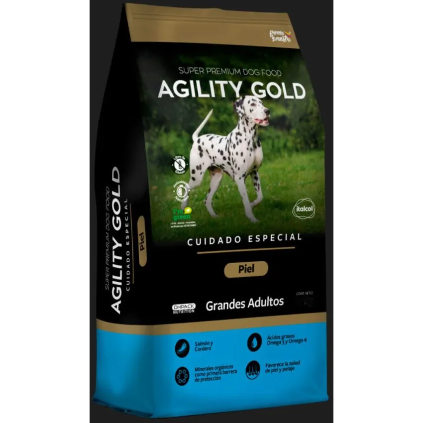 Agility Perros Adultos Razas Grandes Cuidado Piel 3Kg