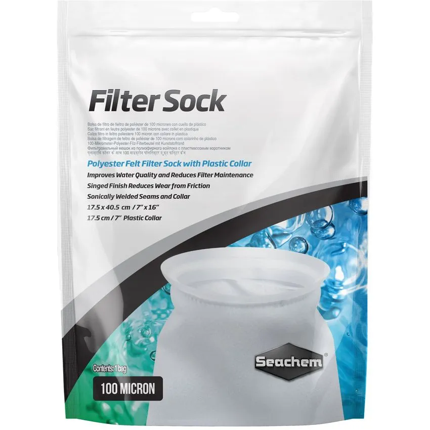 Seachem Filter Socks Filtro Calcetín 7.5x40.5 Cm