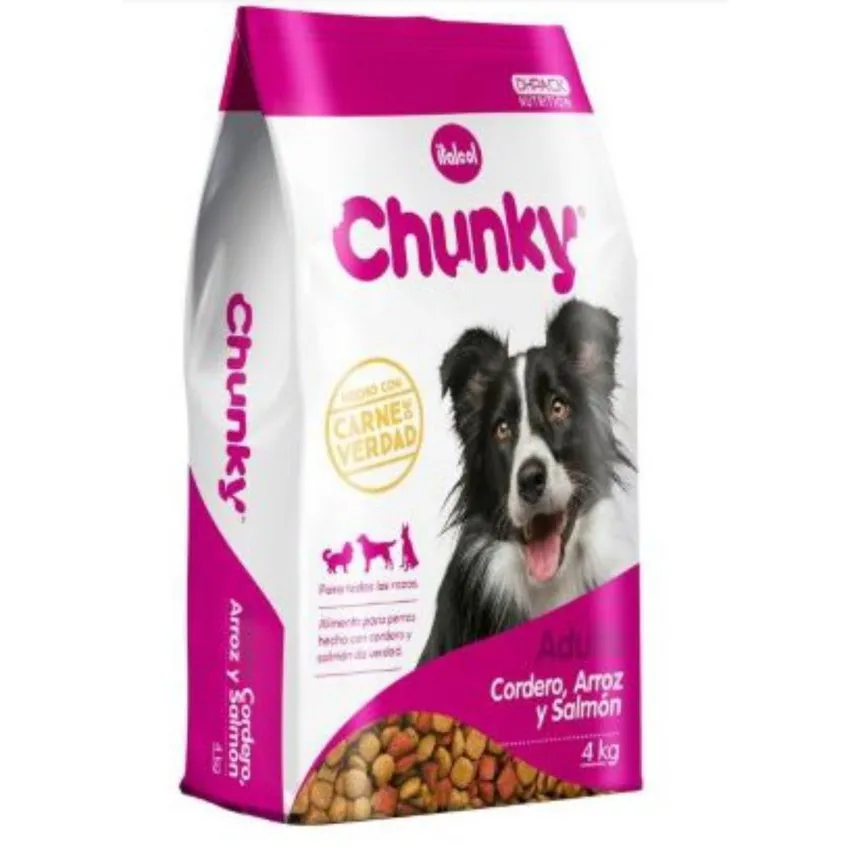 Chunky Perros Adultos Cordero Arroz Y Salmon 4Kg