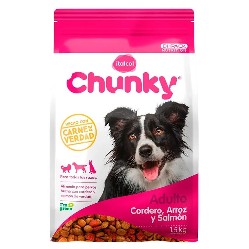 Chunky Perros Adultos Cordero Arroz Y Salmon 1.5Kg