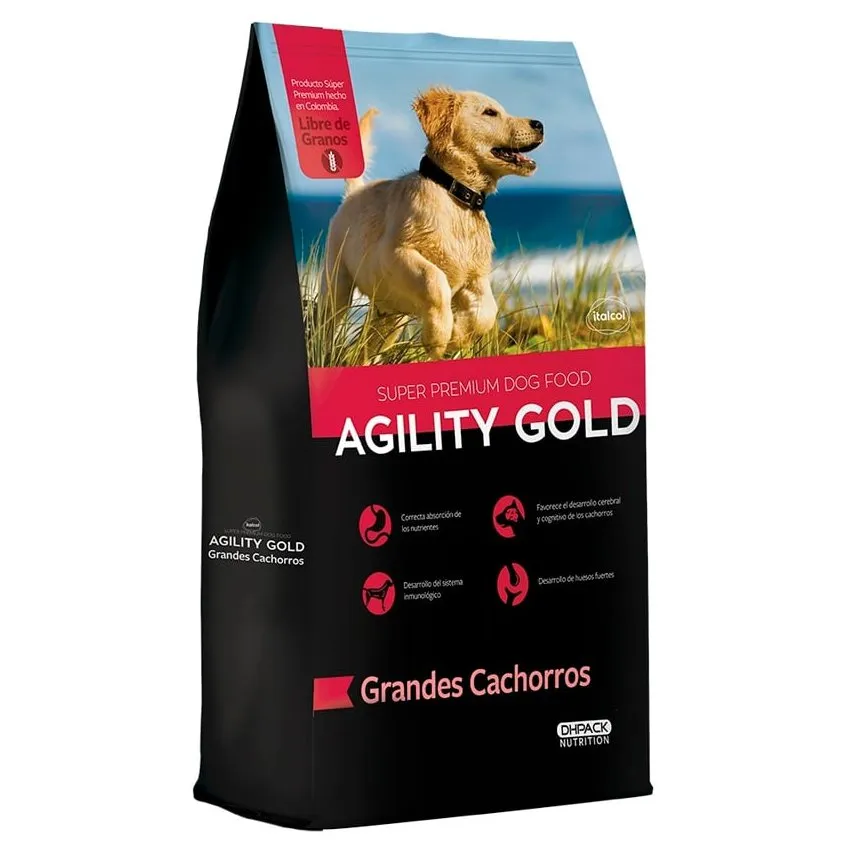 Agility Gold Perros Cachorros Razas Grandes 15Kg