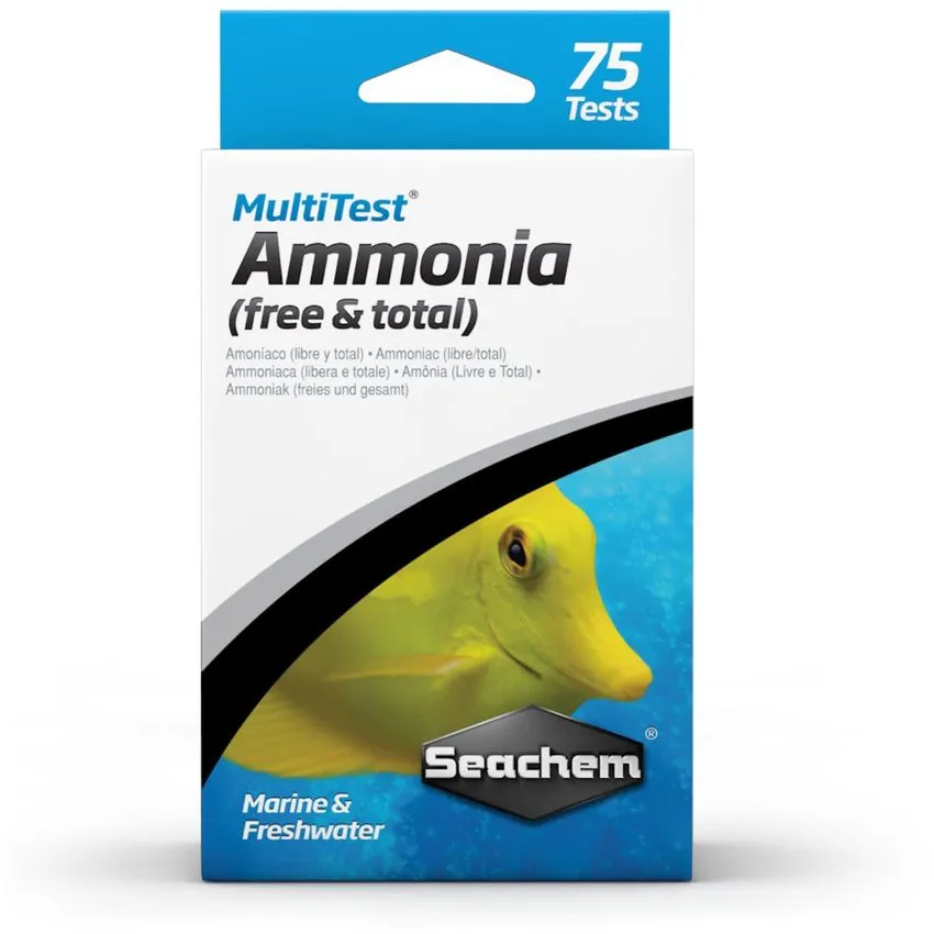 Seachem Multi Test Ammonia 75 Pruebas Amoniaco