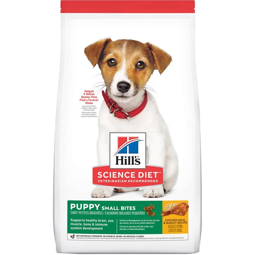 Hills Puppy Small Bites Perros Cachorros Raza Pequeña 4.5lb