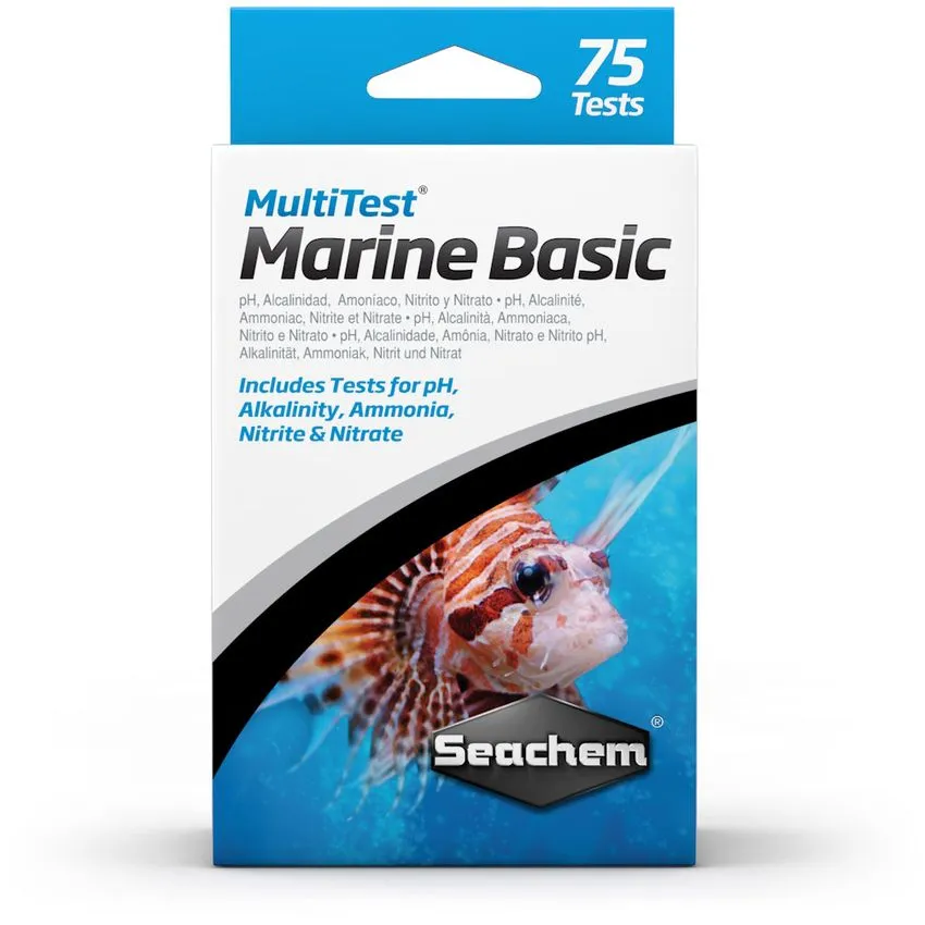 Seachem Marine Basic Acuarios Multi Test 75 Pruebas