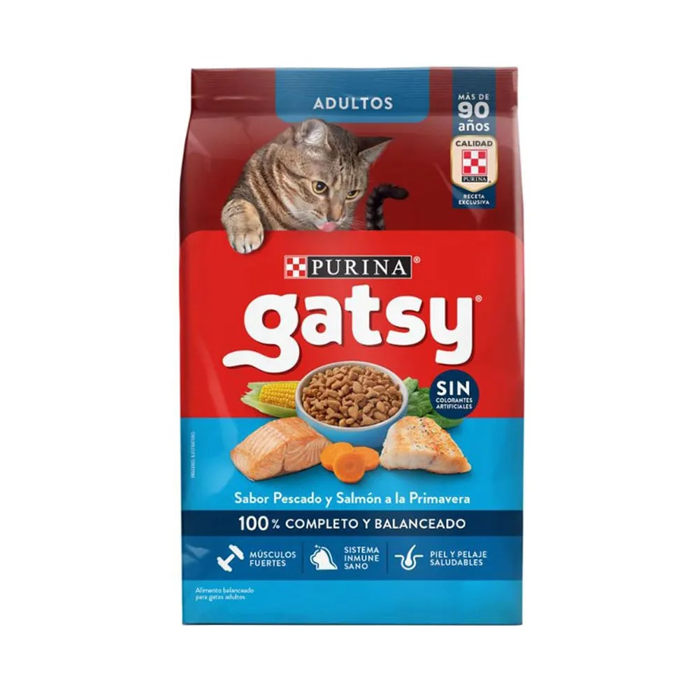 Gatsy Gatos Adulto Pescado Salmon A La Primavera 500gr